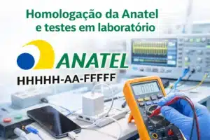 Imagem ilustrativa da realizalção de testes em laboratório, para fins de homologação de equipamentos pela Anatel